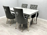 Load image into Gallery viewer, Sofia Grey &amp; Silver Dining Table – All Sizes
