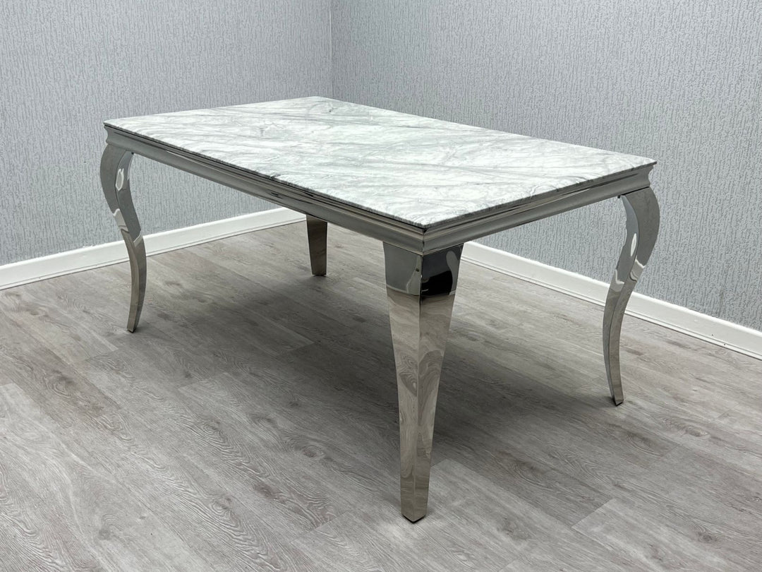 Sofia Grey & Silver Dining Table – All Sizes