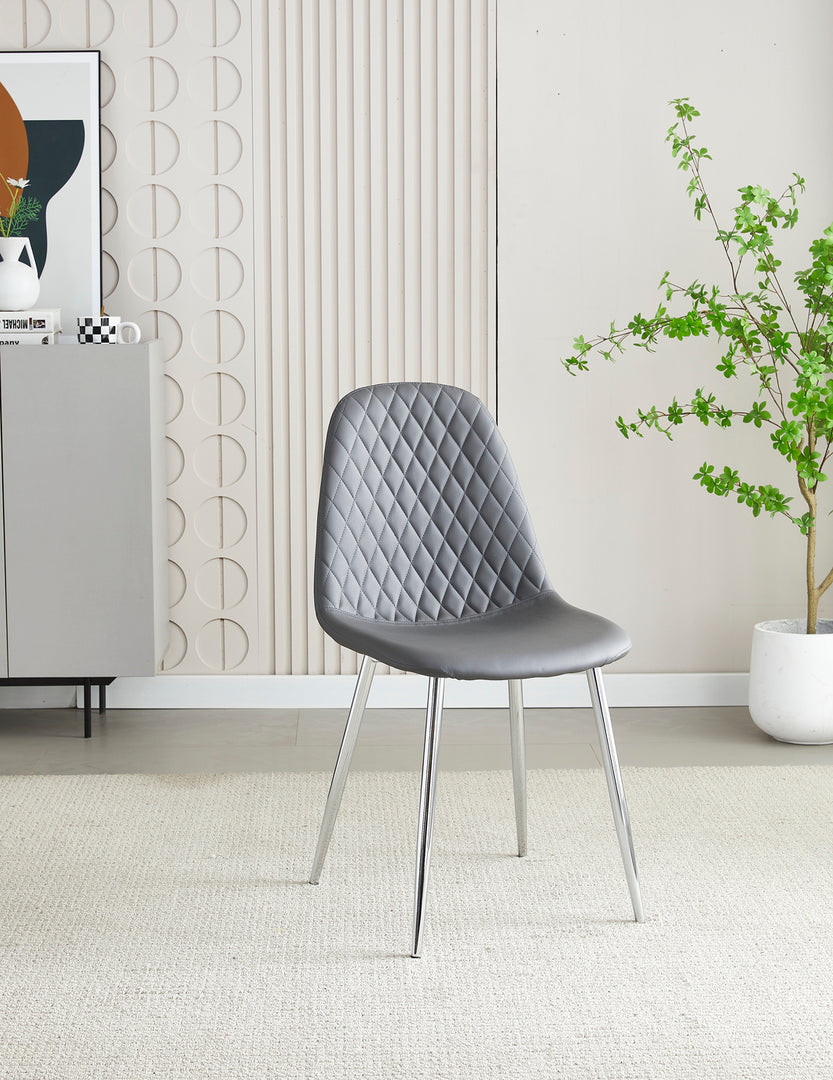 Mexico Grey PU Dining Chair