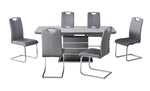 Load image into Gallery viewer, Milan Grey Extending Dining Table + 6 Milan Chairs
