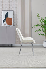 Load image into Gallery viewer, Mortiz Cream Velvet Dining Chair
