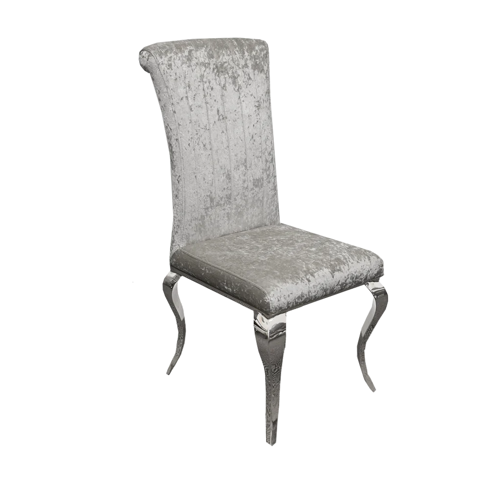 Nicole Dining Chair ALL COLOURS with Plain Back, Line & Cross Stitch