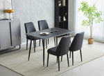 Load image into Gallery viewer, Oxford Ceramic Black Dining Table 1.2m &amp; 4 Chairs
