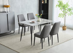 Load image into Gallery viewer, Oxford Ceramic Grey Dining Table 1.2m &amp; 4 Chairs
