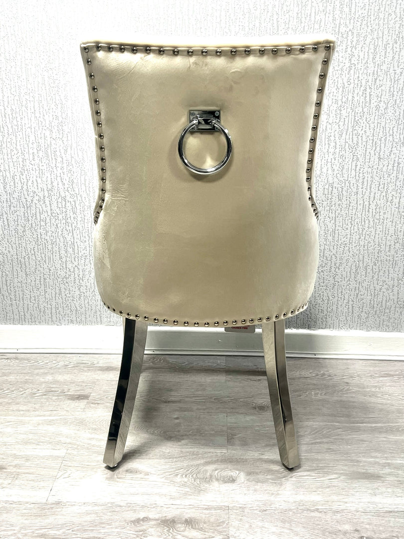 Valencia Mink Chrome Leg Dining Chair