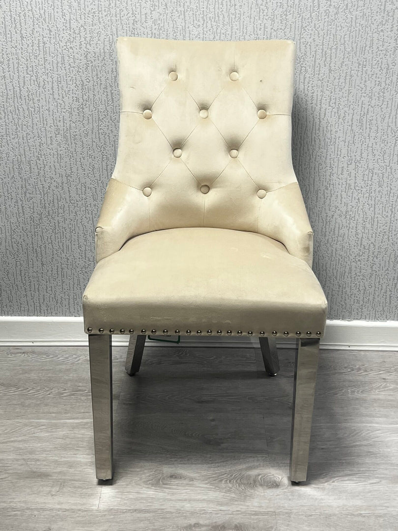 Valencia Mink Chrome Leg Dining Chair