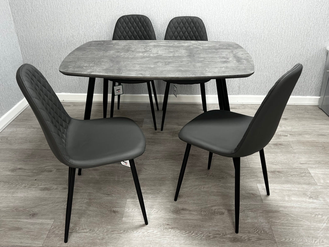 Boston 120cm Table with 4 Chairs