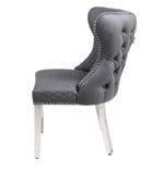 Load image into Gallery viewer, Valentino Hudson Grey PU Dining Chair
