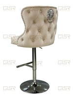 Load image into Gallery viewer, Valentino Mink Velvet Bar Stool
