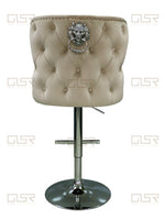 Load image into Gallery viewer, Valentino Mink Velvet Bar Stool
