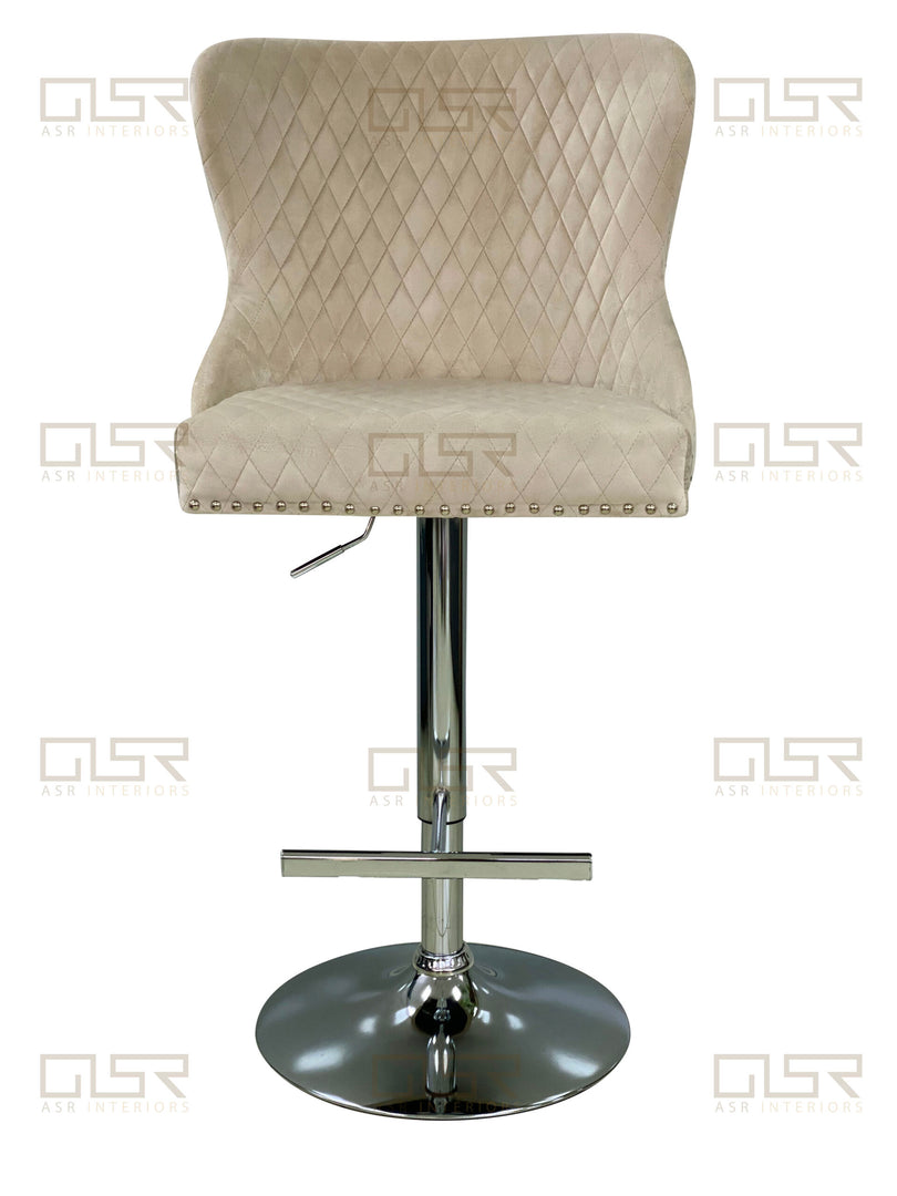 Valentino Mink Velvet Bar Stool