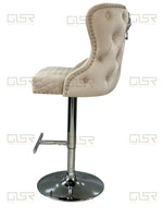 Load image into Gallery viewer, Valentino Mink Velvet Bar Stool
