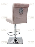 Load image into Gallery viewer, Sofia Pink Bar Stool
