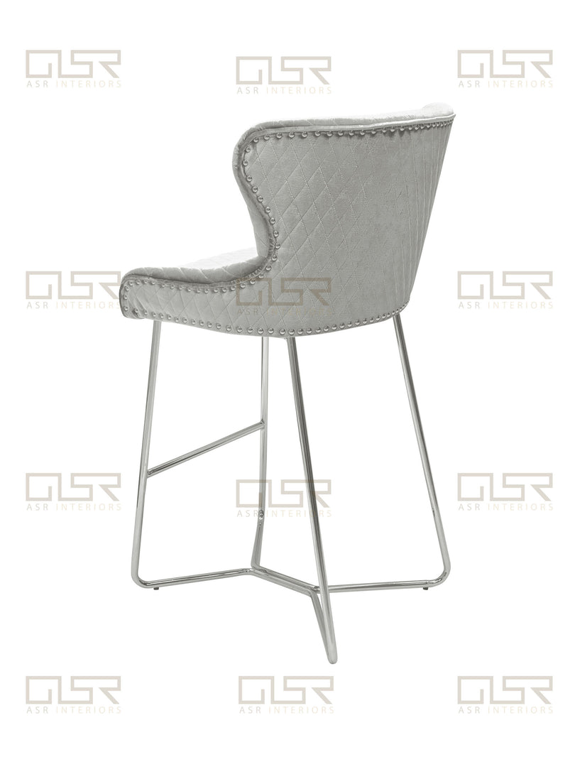 Osaka Silver HQ Bar Stool