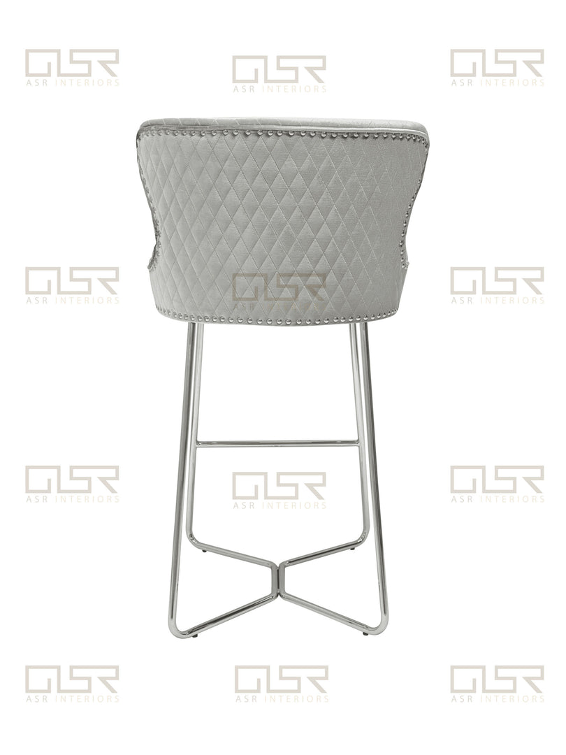 Osaka Silver HQ Bar Stool