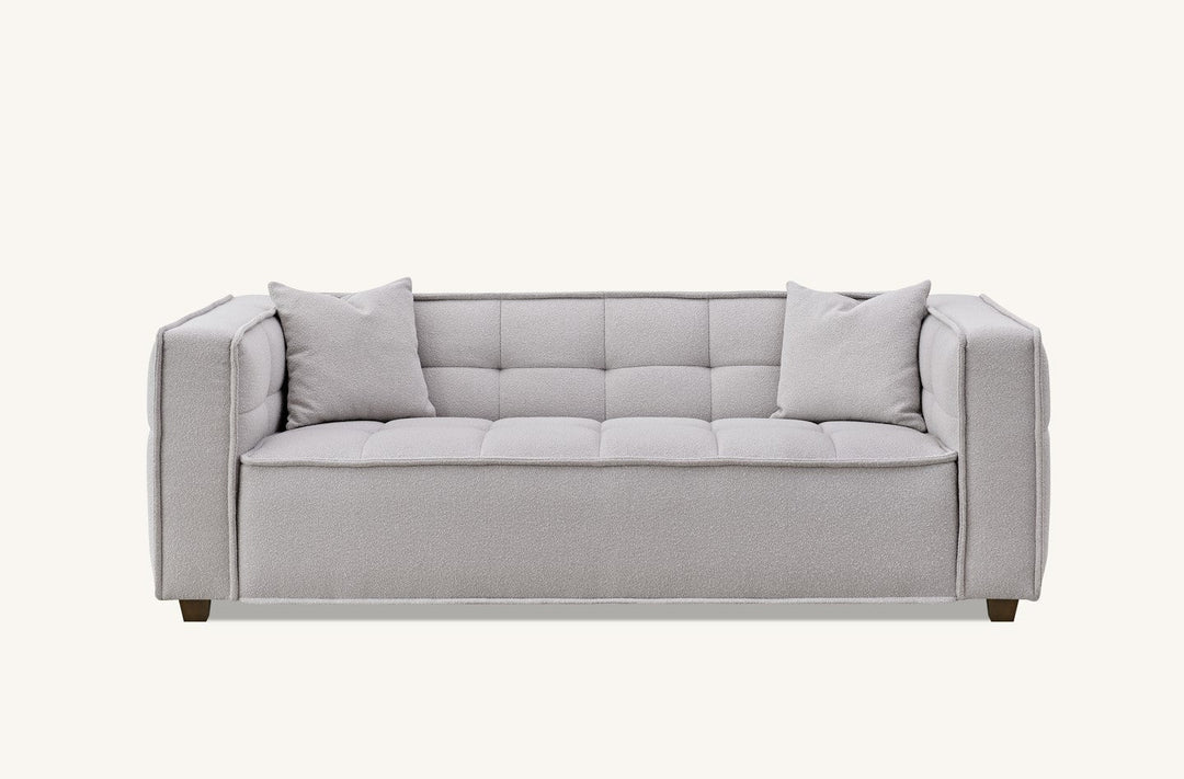 Aluxo Murray Sofa Range in Putty Boucle Fabric