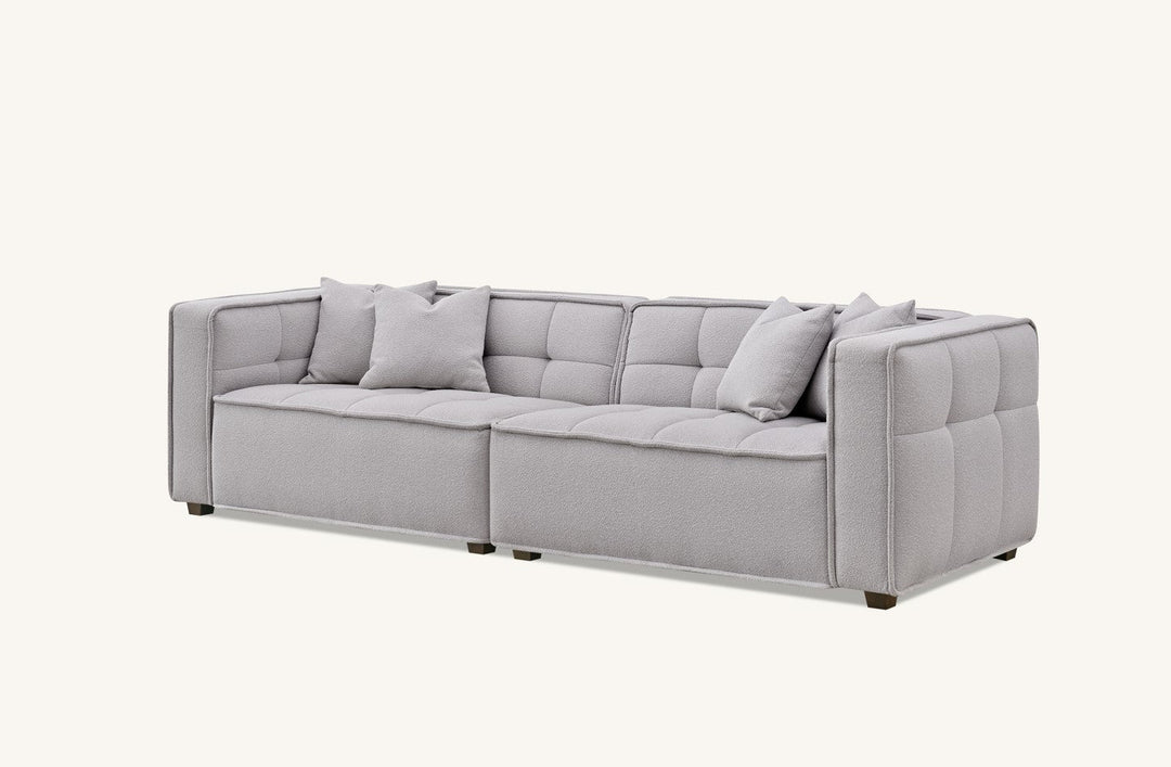 Aluxo Murray Sofa Range in Putty Boucle Fabric