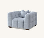 Load image into Gallery viewer, **PROMO** Aluxo Tribeca Sofa Range in Pearl Boucle Fabric
