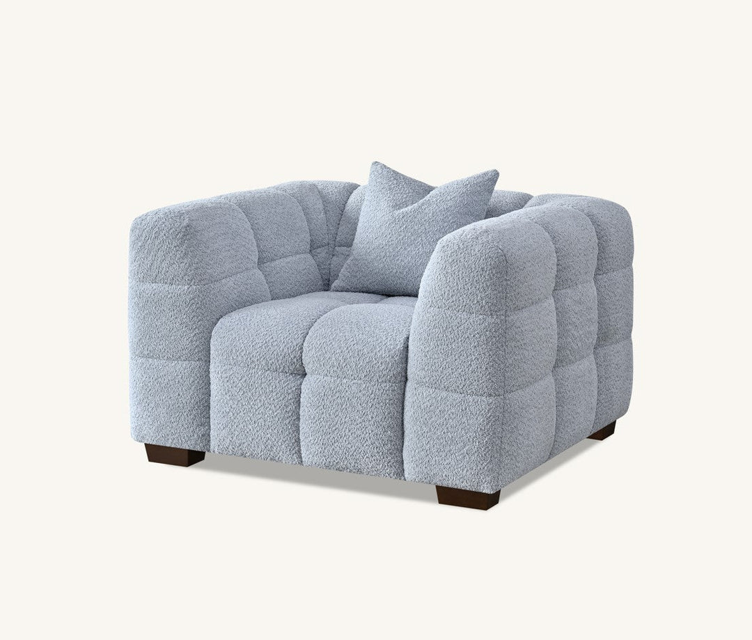 **PROMO** Aluxo Tribeca Sofa Range in Pearl Boucle Fabric