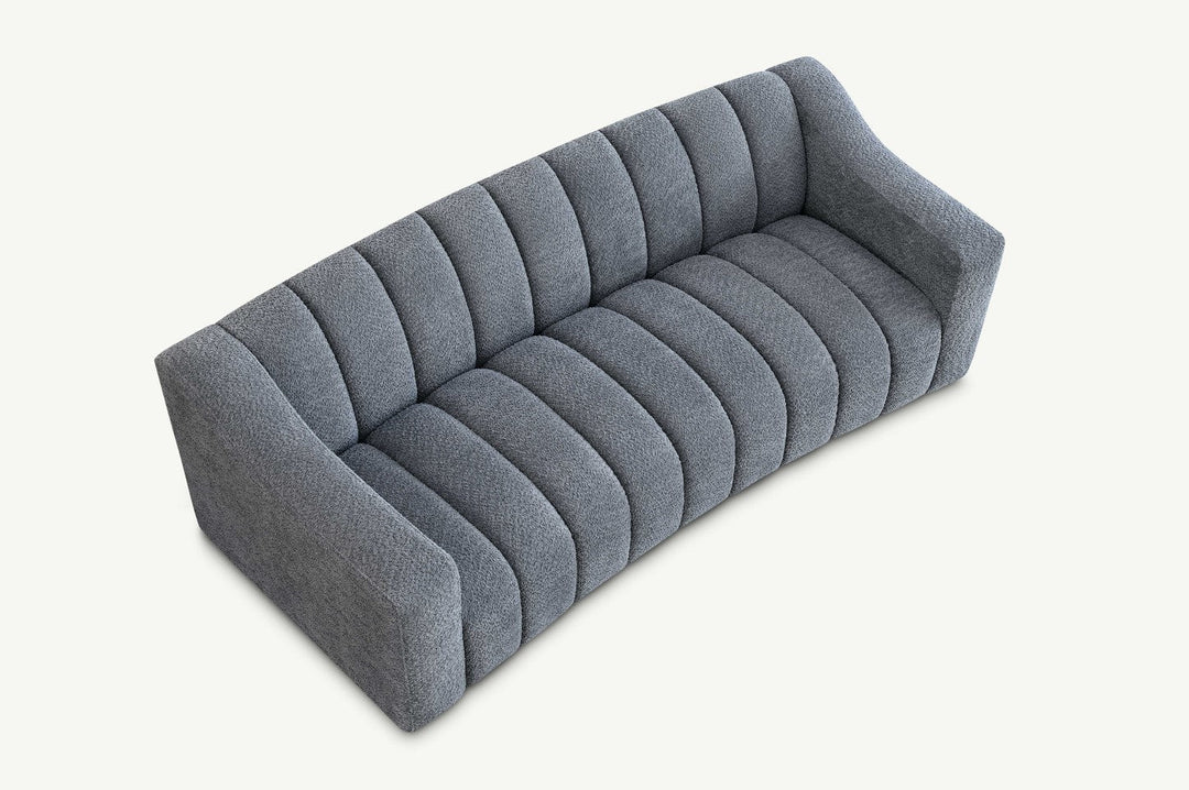 **PROMO** Aluxo Astoria 3 Seater Sofa in Iron Boucle Fabric