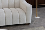 Load image into Gallery viewer, Aluxo Astoria 3 Seater Sofa in Oatmeal Boucle Fabric
