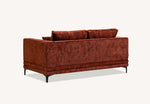 Load image into Gallery viewer, Aluxo Lenox Sofa Range in Rust Velvet
