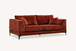 Load image into Gallery viewer, Aluxo Lenox Sofa Range in Rust Velvet
