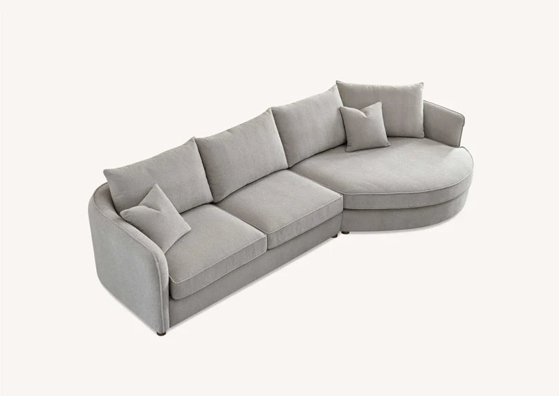 **PROMO** Aluxo Rubin Corner Chaise in Pebble Boucle