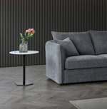 Load image into Gallery viewer, **PROMO** Aluxo Rubin Corner Chaise in Charcoal Boucle
