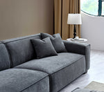 Load image into Gallery viewer, Aluxo Dakota 4 seater with Chaise in Charcoal Boucle
