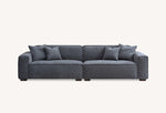 Load image into Gallery viewer, Aluxo Dakota 4 seater with Chaise in Charcoal Boucle
