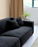 Load image into Gallery viewer, Aluxo Dakota 4 seater with Chaise in Midnight Boucle
