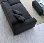 Load image into Gallery viewer, Aluxo Dakota 4 seater with Chaise in Midnight Boucle
