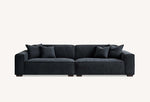 Load image into Gallery viewer, Aluxo Dakota 4 seater with Chaise in Midnight Boucle
