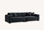 Load image into Gallery viewer, Aluxo Dakota 4 seater with Chaise in Midnight Boucle
