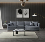 Load image into Gallery viewer, **PROMO** Aluxo Rubin Corner Chaise in Charcoal Boucle
