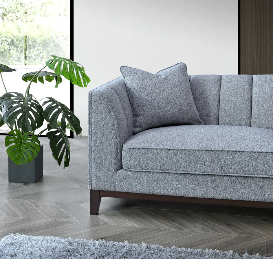 **PROMO** Aluxo Cooper 3 Seater Sofa in Dolphin Boucle