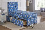 Load image into Gallery viewer, Swinto Kids Blue Football Divan
