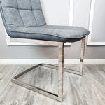 Load image into Gallery viewer, Tara Faux Leather Dining Chair ALL COLOURS with plain Back &amp; Stitch Detail
