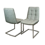 Load image into Gallery viewer, Tara Faux Leather Dining Chair ALL COLOURS with plain Back &amp; Stitch Detail
