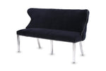 Load image into Gallery viewer, Valentino Black Velvet Bench
