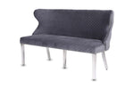 Load image into Gallery viewer, Valentino Grey Velvet Bench
