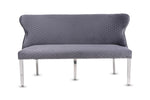 Load image into Gallery viewer, Valentino Grey Velvet Bench
