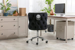 Load image into Gallery viewer, Valentino Black Velvet Office Chair
