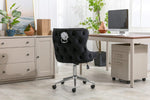 Load image into Gallery viewer, Valentino Black Velvet Office Chair
