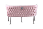 Load image into Gallery viewer, Valentino Pink Velvet Bench
