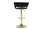 Load image into Gallery viewer, Camelia Black &amp; Gold Bar Stool
