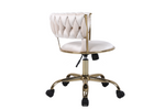 Load image into Gallery viewer, Camelia Cream &amp; Gold Office Chair
