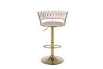 Load image into Gallery viewer, Camelia Cream &amp; Gold Bar Stool
