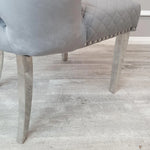 Load image into Gallery viewer, Chelsea Dining Chair ALL COLOURS with Lion Knocker &amp; Buttoned Back
